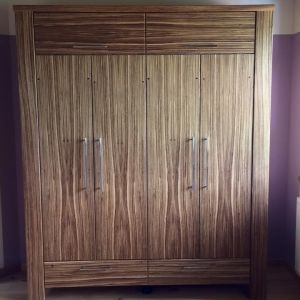 Kinderzimmerschrank Zebrano Furnier (1)