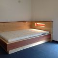 Jugendbett 140x200 aus can.  Ahorn mit Elsbeere kombiniert