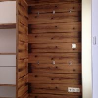 Garderobenmoebel in Eiche Altholz furniert und Weisslack (3)