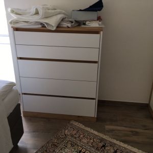 Kommode Eiche mit Weisslack