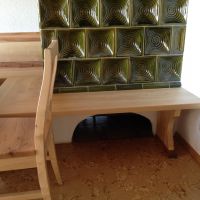 Esszimmereinrichtung in Birke und Rüster kombineirt (3)