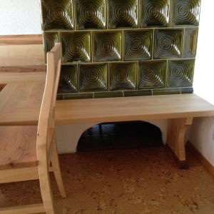 Esszimmereinrichtung in Birke und Rüster kombineirt (3)