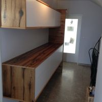 Garderobenmoebel in Eiche Altholz furniert und Weisslack (2)