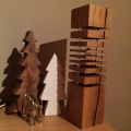Lampe aus Eiche Altholz